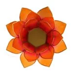 Lotus sfeerlicht 2-kleurig roze-oranje -- 13.5 cm - Afbeelding 2