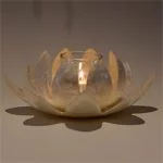 Lotus sfeerlicht parelmoer -- 19x8 cm - Afbeelding 2