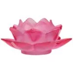 Sfeerlicht Lotus glas rood -- 5.5x12 cm - Afbeelding 2