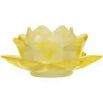 Sfeerlicht Lotus glas geel -- 5.5x12 cm - Afbeelding 2