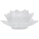 Sfeerlicht Lotus glas wit -- 5.5x12 cm - Afbeelding 2