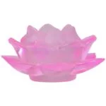 Sfeerlicht Lotus glas roze -- 5.5x12 cm - Afbeelding 2