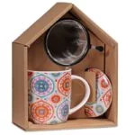 Theemok set Mandala blauw -- 400 ml - Afbeelding 4