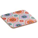 Mandala onderzetters blauw set van 6 - Afbeelding 2