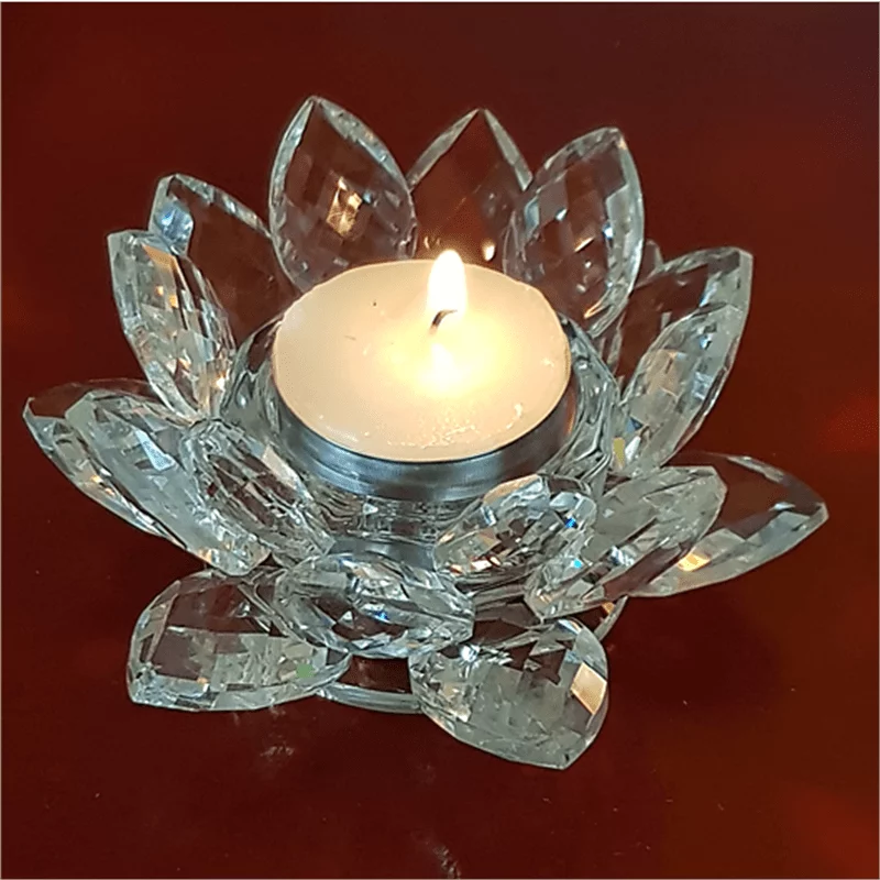 Lotus kaarshouder kristal M -- 4.5x11 cm - Afbeelding 2