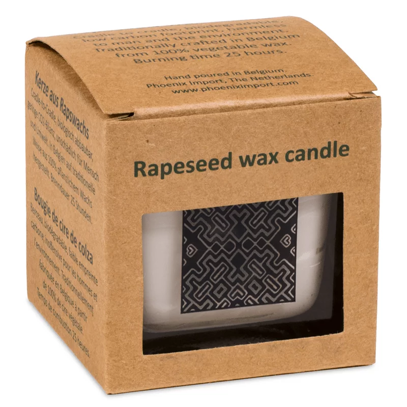 Koolzaadwas ecologische geurkaars Palo Santo -- 260 g; 6x6x6 - Afbeelding 2