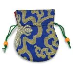 Brokaattasje blauw - Afbeelding 2