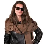 Sjaal met jak wol -- 475g; 240x105 cm - Afbeelding 2