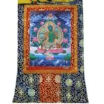 Thangka reproductie Groene Tara -- 100x60 cm - Afbeelding 2