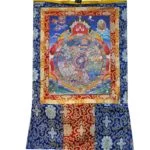 Thangka reproductie Wiel van het Leven -- 100x60 cm - Afbeelding 2