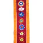 Chakra banier borduurwerk met brokaat -- 70x19 cm - Afbeelding 2