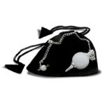 Pendel gepolijste witte agaat & metaal -- 12 g; 3.5x1.7 cm - Afbeelding 2