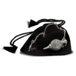 Pendel gepolijste Lapis Lazuli & metaal -- 12 g; 3.5x1.7 cm - Afbeelding 2