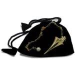 Pendel messing verguld -- 20 g; 4 cm - Afbeelding 2