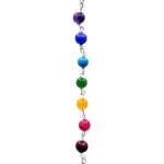 Pendel amethist bolvorm chakraketting -- 24 g; 4x2 cm - Afbeelding 2