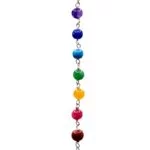 Pendel bergkristal bol & chakraketting -- 24 g; 4.5 cm - Afbeelding 2