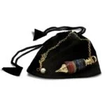 Pendel halfedelsteenringen chakrakleuren -- 14 g; 4.5x1 cm - Afbeelding 2