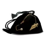 Pendel messing verguld -- 14 g; 3 cm - Afbeelding 2