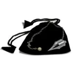 Pendel messing verchroomd -- 18 g; 4 cm - Afbeelding 2