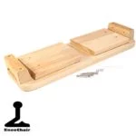 Meditatiebankje Amerikaanse eik vast -- 1950 g; 48x19 cm - Afbeelding 2