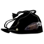 Pendel amethist rond met spitse punt + sierkraal -- 4.8 cm - Afbeelding 2