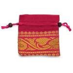 Pendeltasje brokaat vierkant -- 8.5x8.5 cm - Afbeelding 2