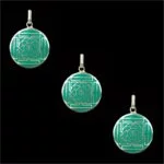 Ohm hanger turquoise -- 3 cm - Afbeelding 2