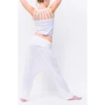 Yogabroek comfort flow wit M-L - Afbeelding 4