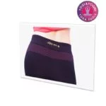 Yogabroek Hatha asana capri naadloos zwart S-M - Afbeelding 2