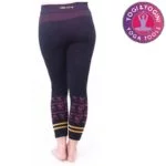 Yogabroek Hatha asana capri naadloos zwart S-M - Afbeelding 3