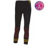 Yogabroek Hatha asana capri naadloos zwart M-L - Afbeelding 4