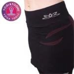 Yogabroek lotus capri rok naadloos zwart M-L - Afbeelding 4