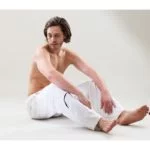 Yogabroek Yogi Practice man wit S-M - Afbeelding 2