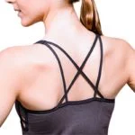 Yoga top Ananda bamboe naadloos donkergrijs M-L - Afbeelding 3