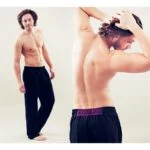 Yogabroek man zwart S-M - Afbeelding 2