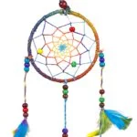 Dromenvanger hennep regenboog S -- 11x25 cm - Afbeelding 2