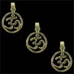 Ohm hanger messing goudkleurig -- 1.8 cm - Afbeelding 2