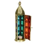 Sfeerlicht oosterse lantaarn 7 chakra's -- 8.5x30 cm - Afbeelding 2