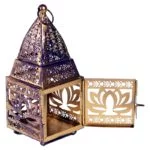Sfeerlicht oosterse lantaarn Lotus -- 8.5x8x19 cm - Afbeelding 2