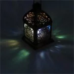 Sfeerlicht oosterse lantaarn Mandala -- 9x9x15.5 cm - Afbeelding 3