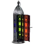 Sfeerlicht oosterse lantaarn 7 chakra's -- 8.5x30 cm - Afbeelding 3