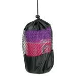 Yoga handdoek PVC antislip paars -- 500 g; 183x65 cm - Afbeelding 3