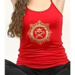 Yoga top 'Ohm bali' rood M - Afbeelding 2