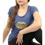 Yoga T-shirt Lotus indigo S - Afbeelding 2