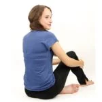Yoga T-shirt Lotus indigo S - Afbeelding 3