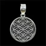 Bloem des Levens hanger 925 zilver -- 2.4 cm - Afbeelding 2