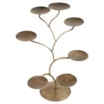 Chakra Lotus display metaal + 7 Chakra Sfeerlichten - Met goudkleurige rand - Afbeelding 3