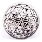 Ring bloem des levens zilverkleur -- 2.5 cm - Afbeelding 3