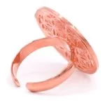 Ring bloem des levens koperkleur -- 2.5 cm - Afbeelding 2