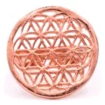 Ring bloem des levens koperkleur -- 2.5 cm - Afbeelding 3